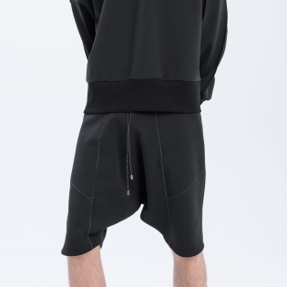 szorty czarne dresowe męskie oversize baggy low streetwear polska moda.jpg