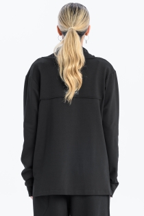 Damski longsleeve z tubą czarny synthetic  (5).jpg