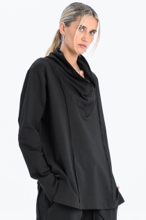 Damski longsleeve z tubą czarny synthetic  (2).jpg