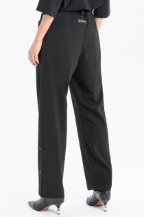 Spodnie eleganckie szerokie garniturowe casual do biura czarne high fashion z detalami loose fit (10).jpg
