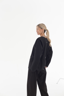 Bluzka krótka koszulowa kopertowa z dekoltem w serek elegancka do biura casual synthetic bawełna (23).jpg
