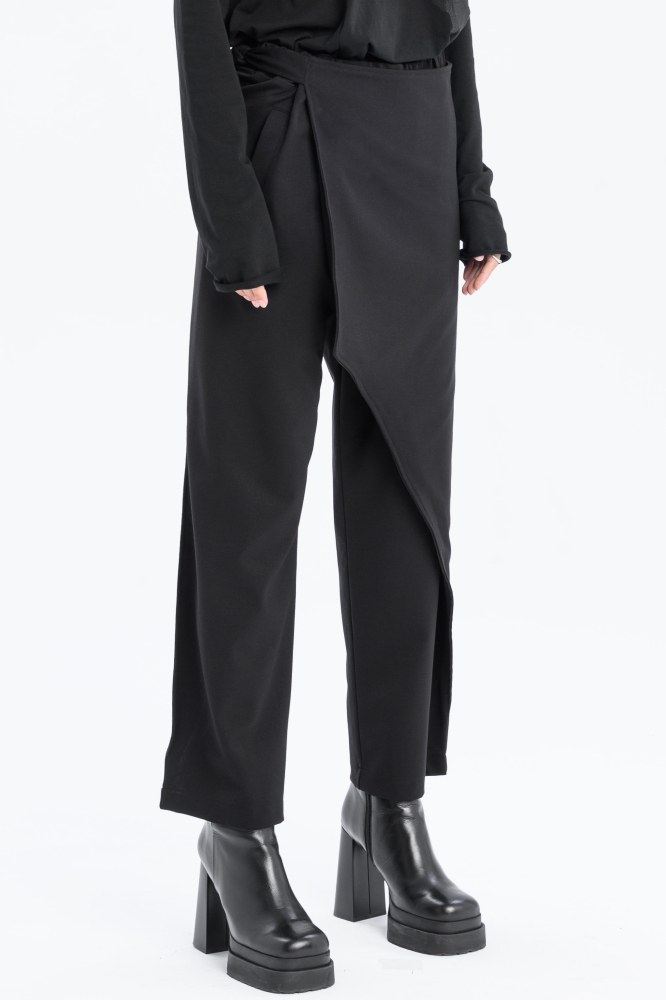 spódnicospodnie czarne z warstwami awangardowe japanstyle eleganckie made in poland oddychające (4).jpg