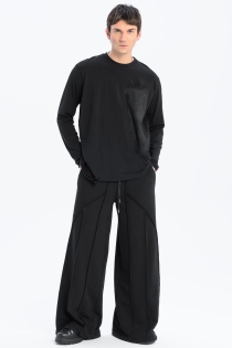longsleeve męski dopasowany linoryt bawełna synthetic czarny made in poland basic (7).jpg