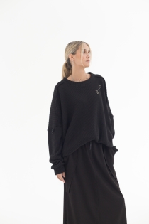 Spódnica synthetic oversize czarna ołówkowa z rozporkami rozpinana gothic długa (3).jpg