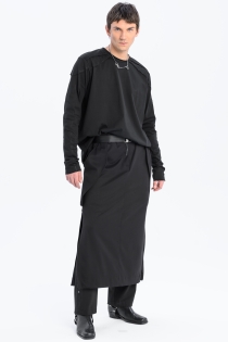 Spódnica synthetic oversize czarna ołówkowa z rozporkami rozpinana gothic długa (3).jpg