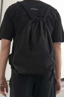 Plecak z cordury festiwalowy elegancki z aplikacją czarny synthetic karabińszyk fashion (10).jpg