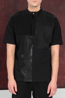 BOLD ICON tees patchwork męski czarny exclusive premium fashion limitowany