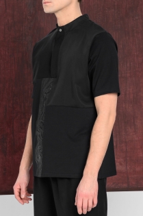 BOLD ICON tees patchwork męski czarny exclusive premium fashion limitowany