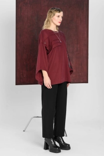BOLD ICON bluzka burgundowa synthetic oversize (3).jpg