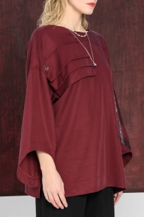 BOLD ICON bluzka burgundowa synthetic oversize (12).jpg