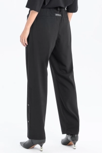 Spodnie eleganckie szerokie garniturowe casual do biura czarne high fashion z detalami loose fit (10).jpg