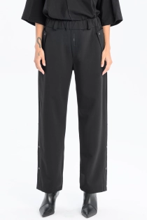 Spodnie eleganckie szerokie garniturowe casual do biura czarne high fashion z detalami loose fit (8).jpg