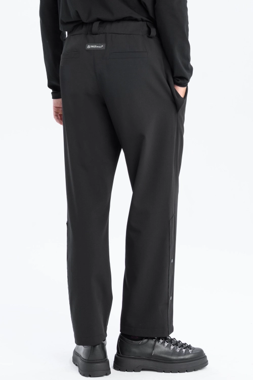 Spodnie eleganckie szerokie garniturowe casual do biura czarne high fashion z detalami loose fit proste (8).jpg