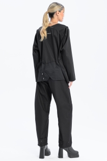 Bluzka krótka koszulowa kopertowa z dekoltem w serek elegancka do biura casual synthetic bawełna (21).jpg
