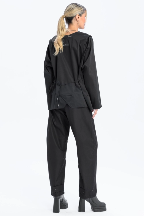 Bluzka krótka koszulowa kopertowa z dekoltem w serek elegancka do biura casual synthetic bawełna (21).jpg