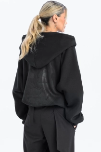 Bluza awangardowa z panelem linoryt czarna synthetic rozpinana duży kaptur (4).jpg