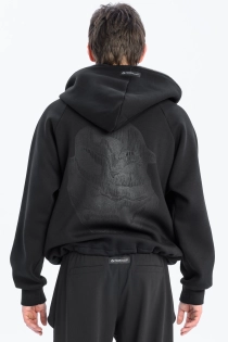 Bluza awangardowa z panelem linoryt czarna synthetic rozpinana duży kaptur (2).jpg
