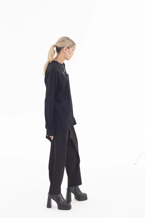 longsleeve oversize damski dopasowany linoryt bawełna synthetic czarny made in poland basic (4).jpg