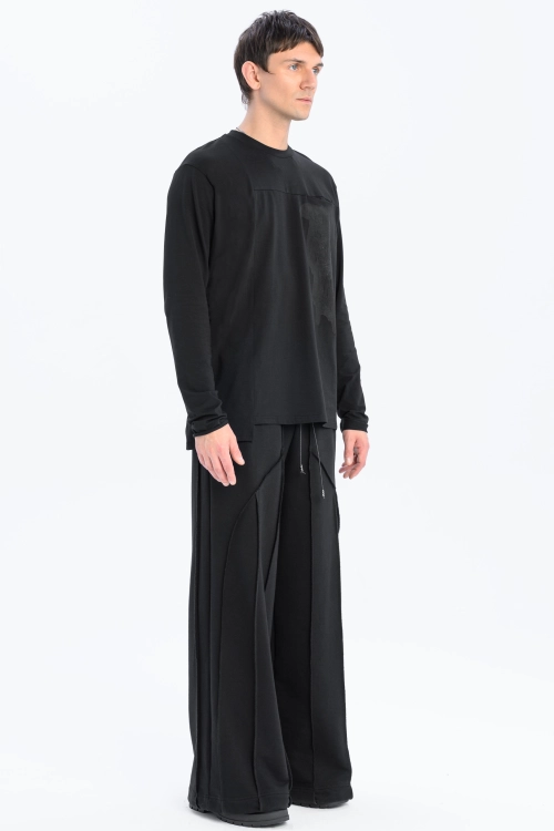 longsleeve męski dopasowany linoryt bawełna synthetic czarny made in poland basic (10).jpg