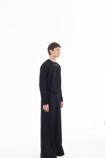 longsleeve męski dopasowany linoryt bawełna synthetic czarny made in poland basic (6).jpg