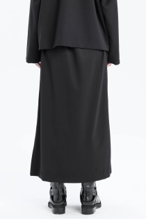 Spódnica synthetic oversize czarna ołówkowa z rozporkami rozpinana gothic długa (12).jpg
