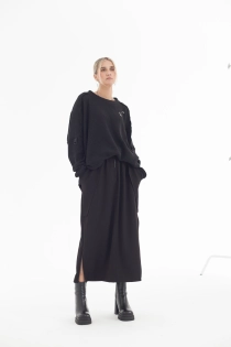 Spódnica synthetic oversize czarna ołówkowa z rozporkami rozpinana gothic długa (2).jpg