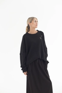Spódnica synthetic oversize czarna ołówkowa z rozporkami rozpinana gothic długa (3).jpg