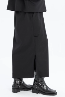 Spódnica synthetic oversize czarna ołówkowa z rozporkami rozpinana gothic długa (9).jpg