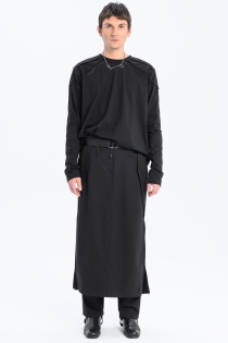 Spódnica synthetic oversize czarna ołówkowa z rozporkami rozpinana gothic długa (6).jpg