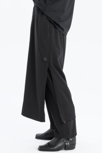 Spódnica synthetic oversize czarna ołówkowa z rozporkami rozpinana gothic długa (7).jpg