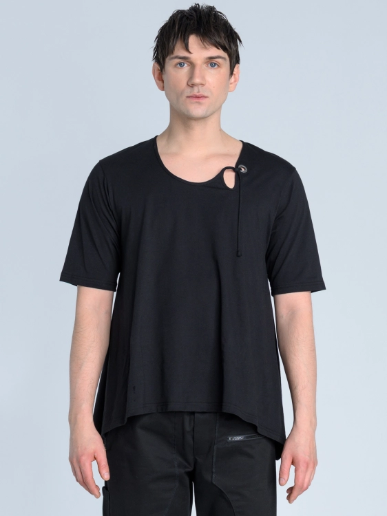 SS26 t-shirt męski z dekoltem oversize lekki na lato czarny_0006_KJ6_9727 copy.jpg