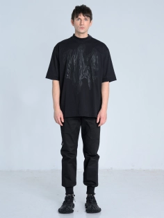 SS26 t-shirt organiczna bawełna z linorytem czarny nadruk made in Poland_0005_KJ6_9495.jpg