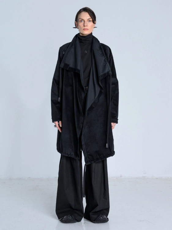 SS26 płaszcz lekki aksamit welur bluza długa_0009_KJ6_0650.jpg