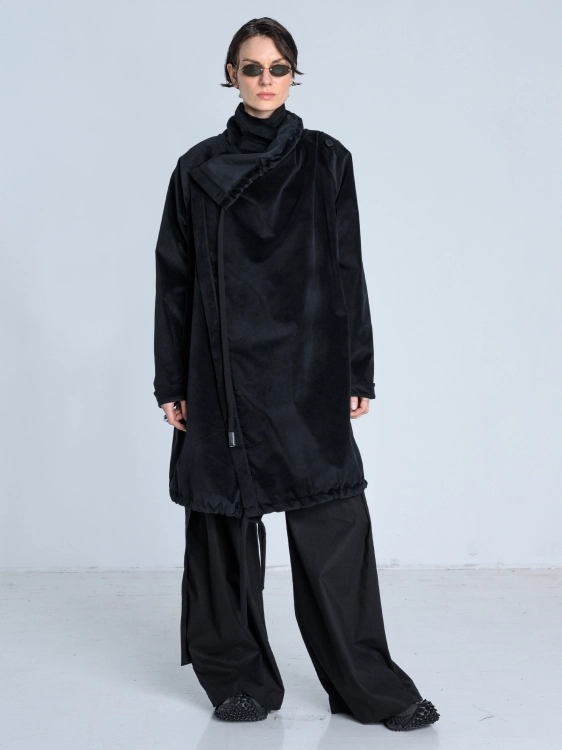SS26 płaszcz lekki aksamit welur bluza długa_0000_KJ6_0695.jpg